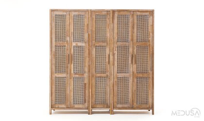 Medusa Home - Marrakech Ahşap 5 Kapaklı Gardırop