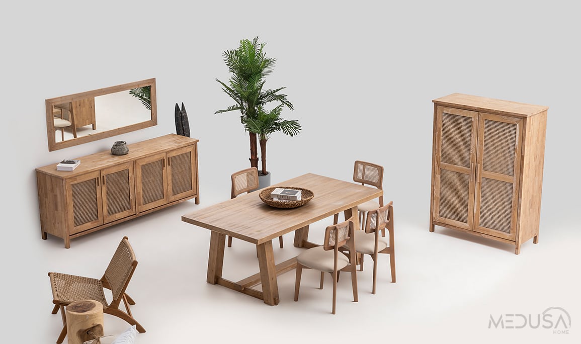 Medusa Home Mobilya - Marrakech Ahşap Yemek Odası