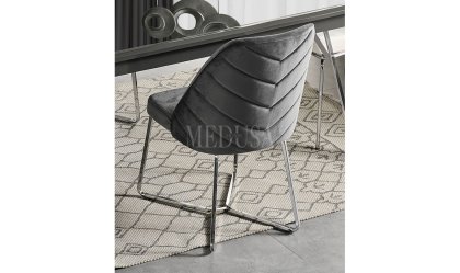 Max Antrasit-Silver Sandalye 02