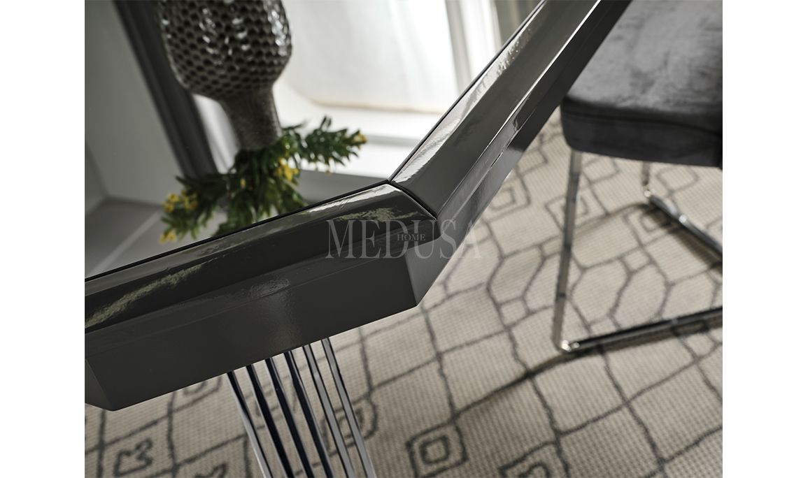Medusa Home Mobilya - Max Antrasit-Silver Yemek Odası