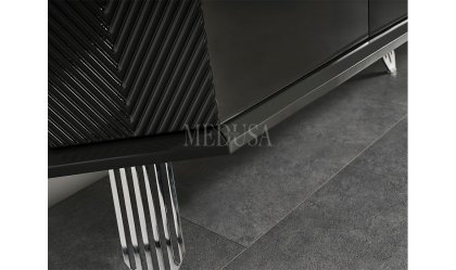 Medusa Home Mobilya - Max Antrasit-Silver Yemek Odası
