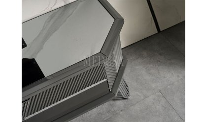 Medusa Home Mobilya - Max Antrasit-Silver Yemek Odası