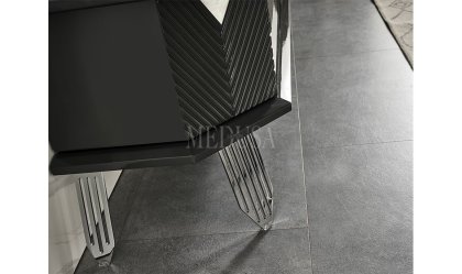Medusa Home Mobilya - Max Antrasit-Silver Yemek Odası