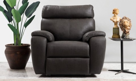 Medusa Home Mobilya - Maximo Motorlu Tv Koltuğu Antrasit - Modern Berjer