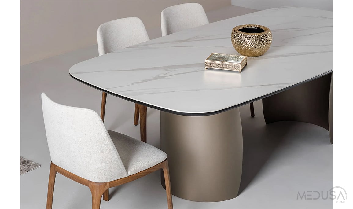 Medusa Home Mobilya - Mercury Seramik Yemek Masası