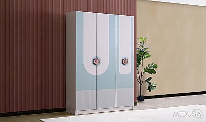 Medusa Home - Mint 3 Kapaklı Gardırop