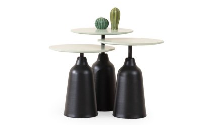Medusa Home - Minty Black Zigon Sehpa