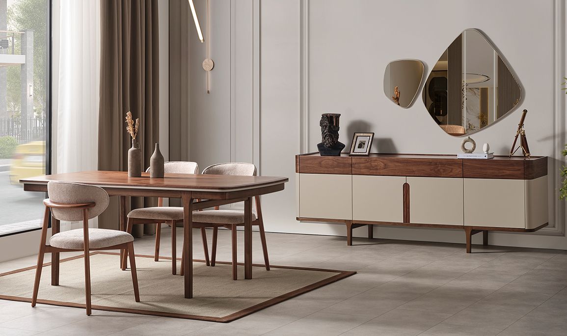 Mirabella Ceviz Yemek Odası | Medusa Home