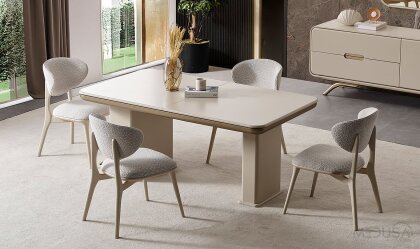 Medusa Home - Miral Krem Açılır Yemek Masası