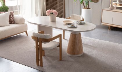 Medusa Home - Mocha Sabit Yemek Masası