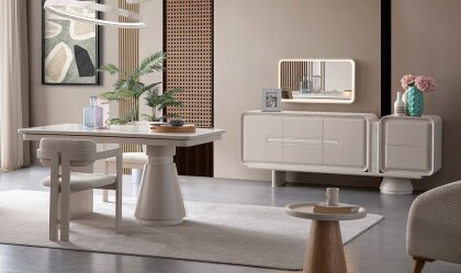 Medusa Home - Mocha Traverten Yemek Odası