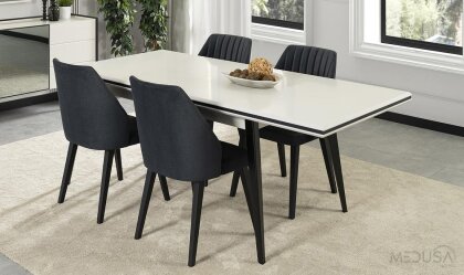 Medusa Home Mobilya - Mona Yemek Masası - Sabit Yemek Masaları