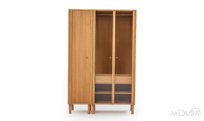 Medusa Home - Montera Ahşap 3 Kapaklı Gardırop