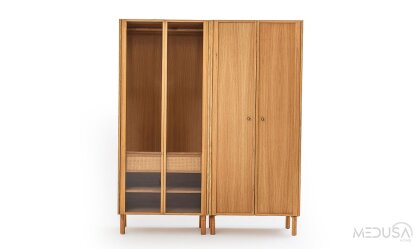 Medusa Home - Montera Ahşap 4 Kapaklı Gardırop