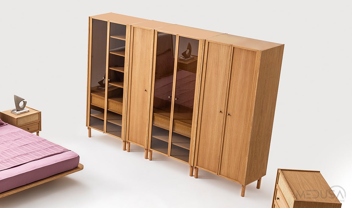 Medusa Home Mobilya - Montera Ahşap 7 Kapaklı Gardırop