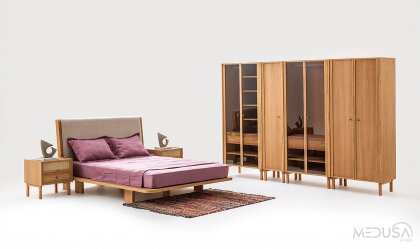 Medusa Home - Montera Ahşap Yatak Odası