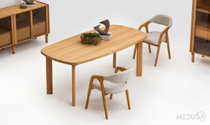 Medusa Home - Montera Ahşap Yemek Masası