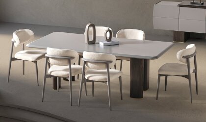 Medusa Home - Mostar Gri Yemek Masası