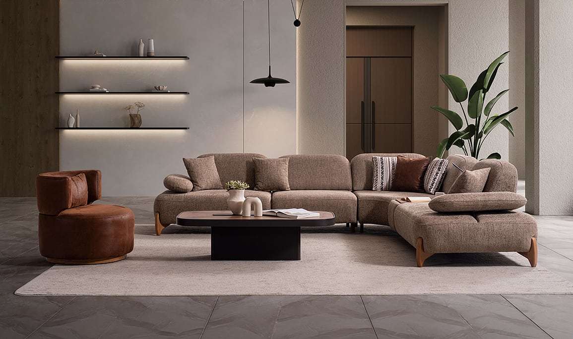 Medusa Home Mobilya - Natia Köşe Koltuk Takımı