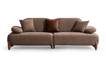 Medusa Home Mobilya - Natia Sehpalı Üçlü Koltuk