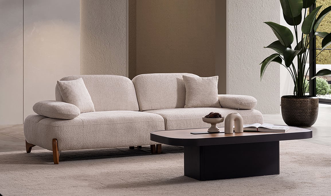 Medusa Home Mobilya - Natia Üçlü Koltuk