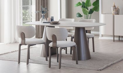 Medusa Home Mobilya - Nevis Seramik Yemek Masası