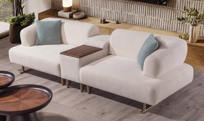 Medusa Home - Nima Üçlü Sehpalı Koltuk