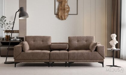 Medusa Home - Nita Yataklı Üçlü Koltuk (Ses Sistemli)