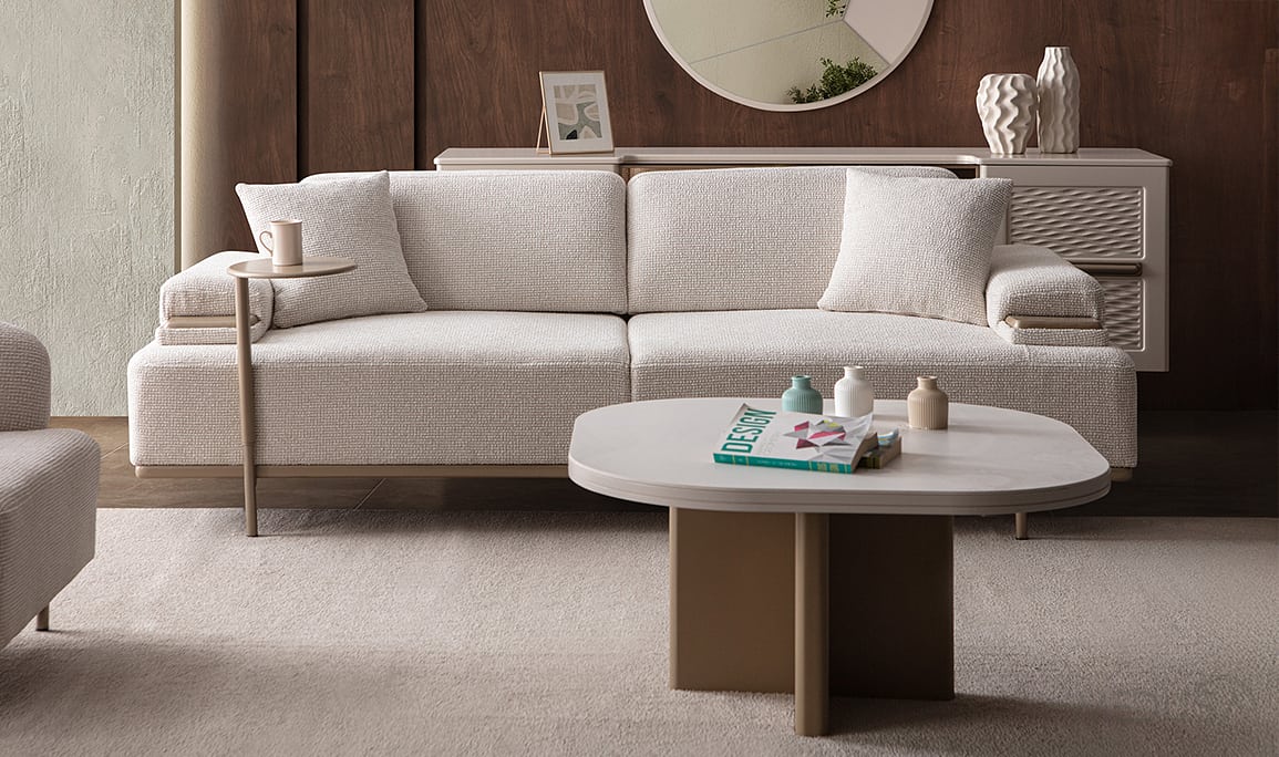 Medusa Home Mobilya - Nivalis Üçlü Koltuk