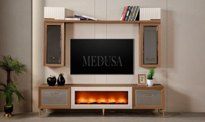 Medusa Home - Noble Şömineli Tv Ünitesi