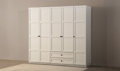 Medusa Home - Nova Beyaz 5 Kapılı Gardırop