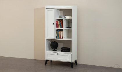 Medusa Home - Nova Beyaz Kitaplık