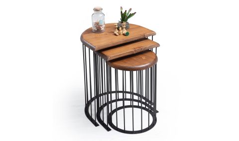 Medusa Home - Nova Walnut Zigon Sehpa
