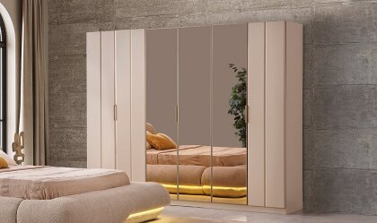Medusa Home - Olya 6 Kapaklı Gardırop