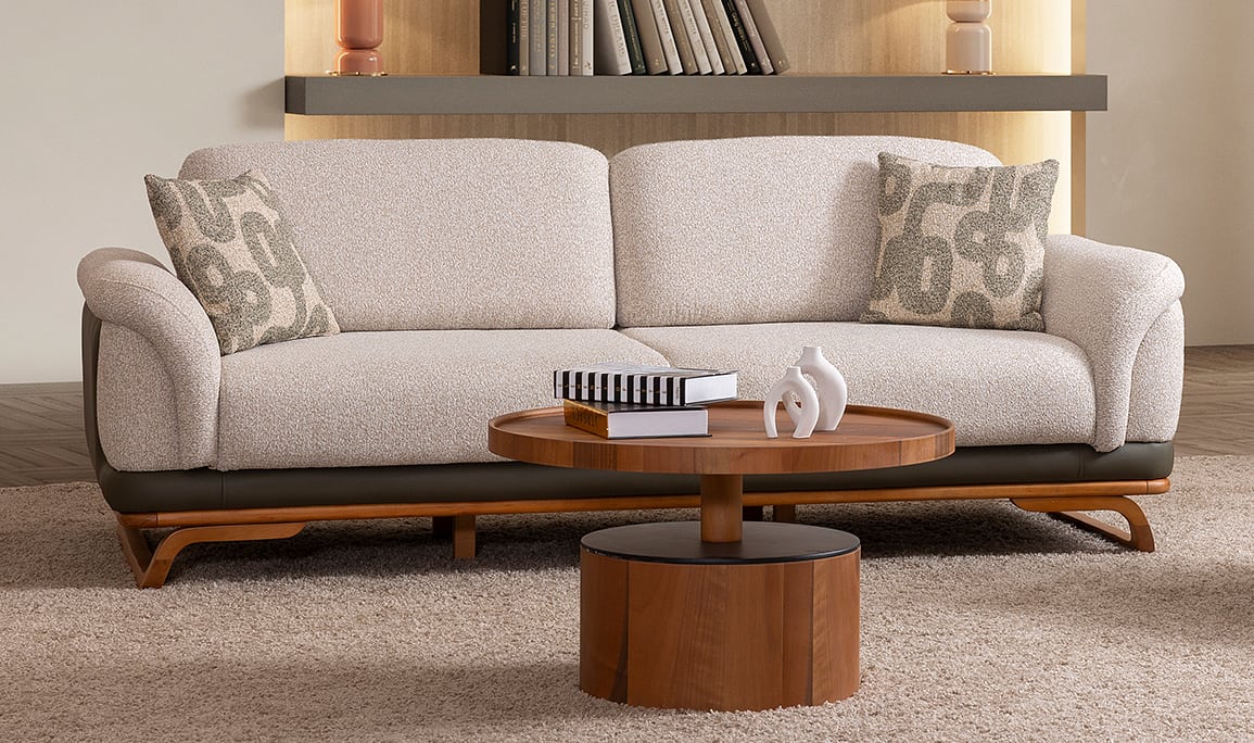 Medusa Home Mobilya - Onix Stripe Üçlü Koltuk