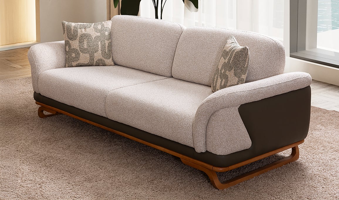 Medusa Home Mobilya - Onix Stripe Üçlü Koltuk