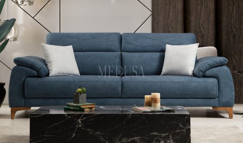 Medusa Home - Oscar Üçlü Koltuk Lacivert