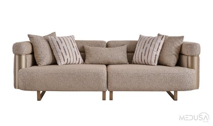 Medusa Home - Osvin Luxury Üçlü Koltuk