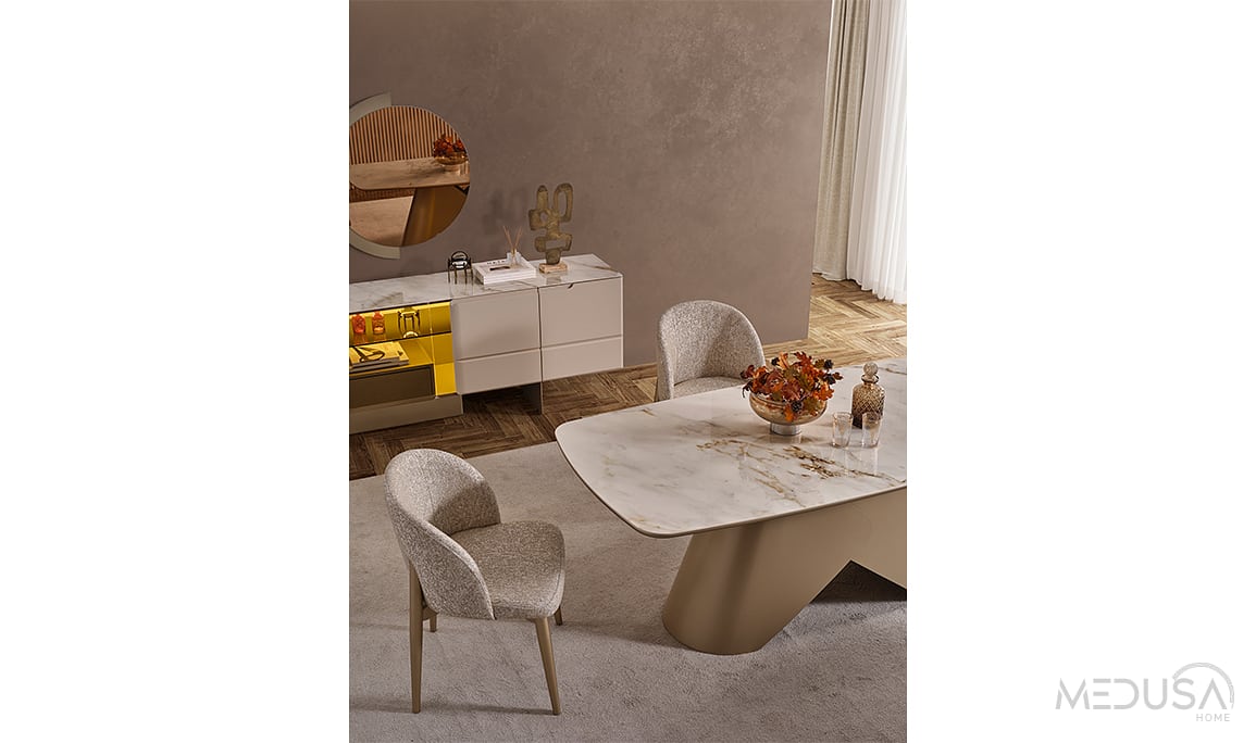 Medusa Home Mobilya - Osvin Luxury Yemek Odası