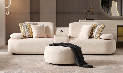 Medusa Home - Öykü Sehpalı Üçlü Koltuk