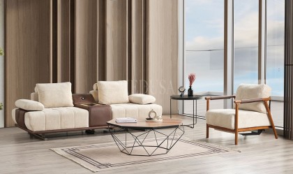 Medusa Home Mobilya - Pablo Ses Sistemli Üçlü Koltuk