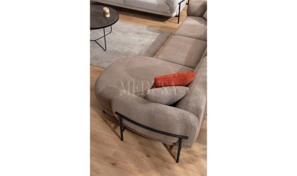 Medusa Home Mobilya - Palermo Koltuk Takımı L+3+1 Kahve