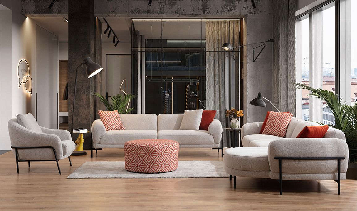 Medusa Home Mobilya - Palermo Koltuk Takımı L+3+1