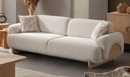 Medusa Home - Panama Meşe Üçlü Koltuk