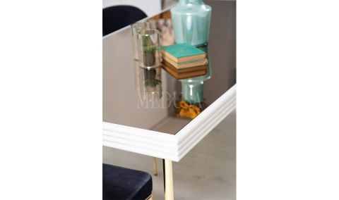 Medusa Home Mobilya - Pandora Beyaz Yemek Masası