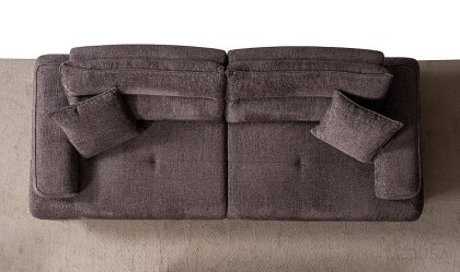 Medusa Home Mobilya - Paris Brown Üçlü Koltuk