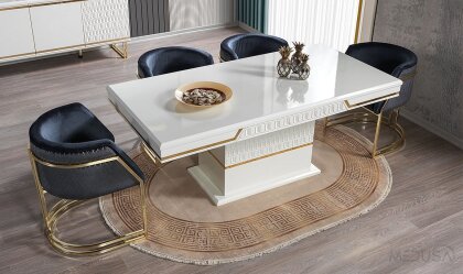 Medusa Home - Paris Luxury Ahşap Yemek Masası