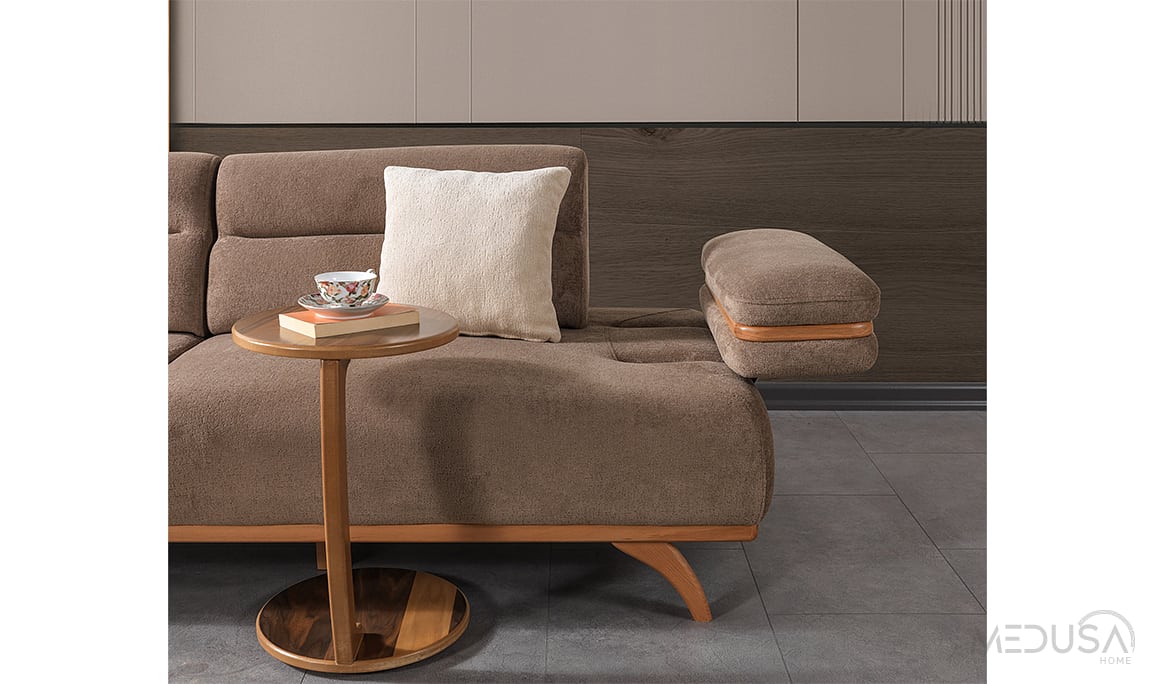 Medusa Home Mobilya - Pars Kahve Üçlü Koltuk
