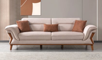 Medusa Home - Pierra Vizon Üçlü Koltuk
