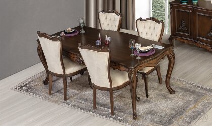 Medusa Home - Pırlanta Avangarde Ceviz Yemek Masası